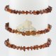 Light Cherry amber bracelet with clasp